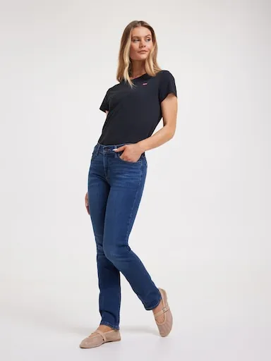 Levi's 314 Shaping Straight Jean In Blue Wave Dark