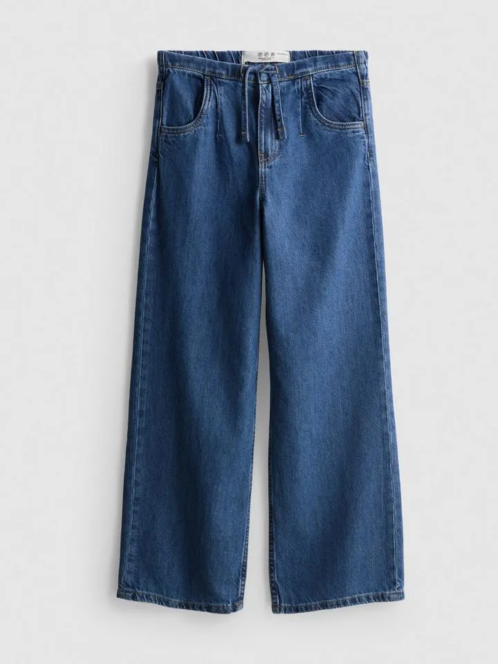 7–15 ans | Jean large en pur coton