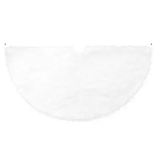 Alfombra de árbol de Navidad de piel sintética Blanco 78 cm