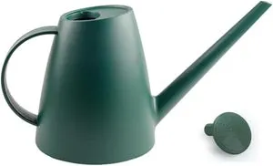 Serbatoio d'acqua in plastica da 1,8 l - Piccole piante - Giardino - Interno ed esterno - Serbatoio con soffione doccia verde scuro