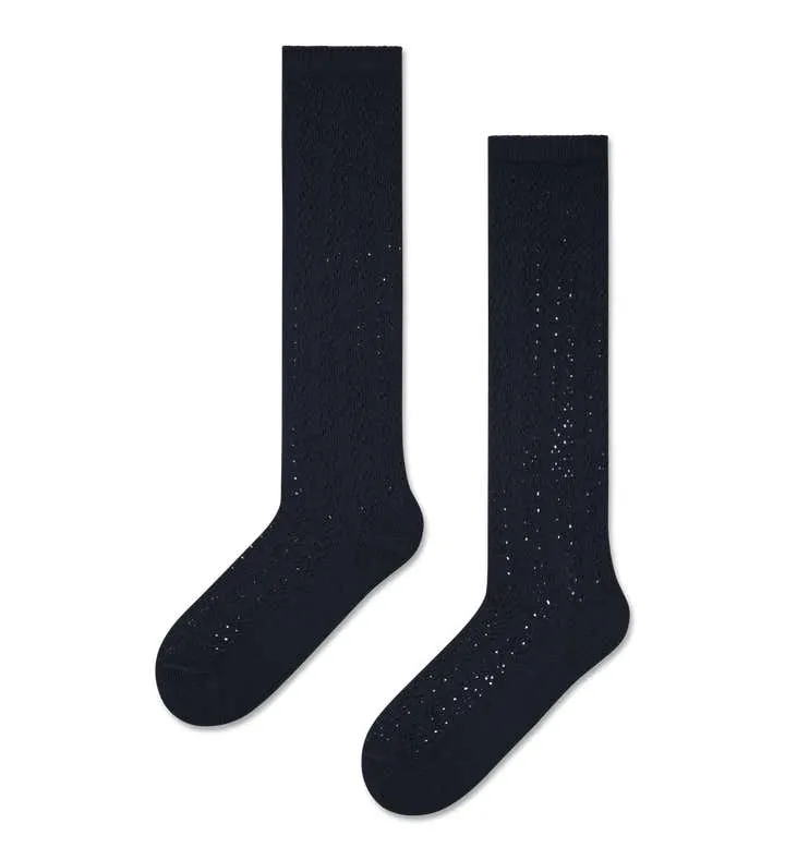 Pointelle Dot Knee High Sock