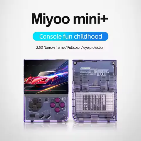 MIYOO Mini Plus Retro Pocket Emulator 3.5" OCA IPS Linux Handheld Console 3000mAh Multi Emulator Classic Video Game Console Gift