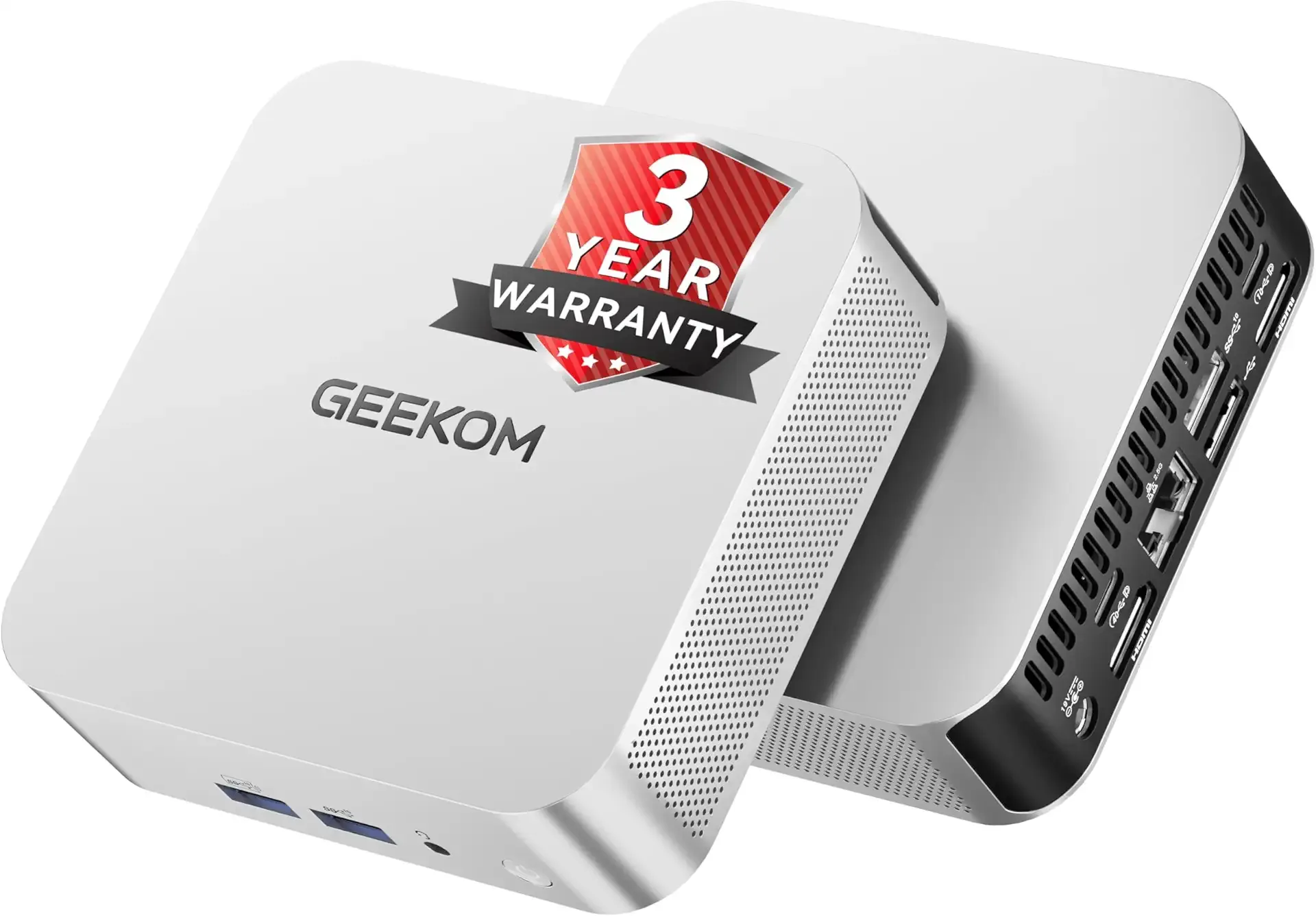 GEEKOM Office & Creator Desktop A8 Mini PC with AMD Ryzen 7 8745HS (Beats 6800H), 16GB DDR5 RAM (Upgradable) 1TB NVMe SSD, Windows 11 Pro Computer, USB4, SD Slot, 8K | WiFi 6E, 2.5G LAN