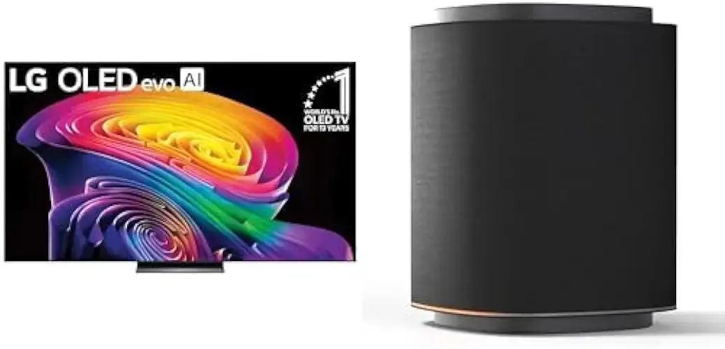 LG 83-Inch OLED C6 TV & Sound Suite Bundle 83-Inch OLED evo AI 4K C6 TV + 2X M7 Wireless Dolby Atmos Speakers | Dolby Atmos, Dolby Vision, HDR10, AI Super Upscaling 4K (New 2026 Model)