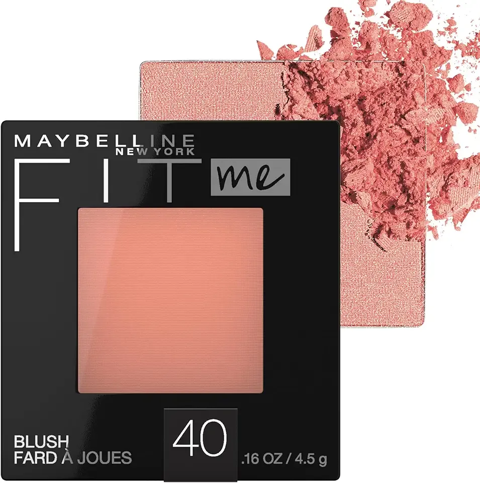 Maybelline Fit Me Blush, Lightweight, Smooth, Blendable, Long-lasting All-Day Face Enhancing Makeup Color, Peach, 1 Count