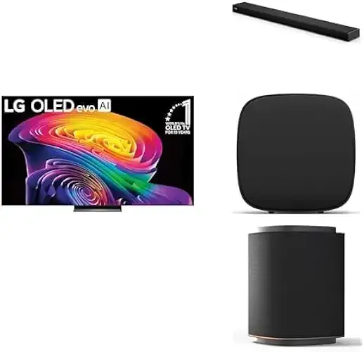 LG 83-Inch OLED C6 TV & Sound Suite Bundle 83-Inch OLED evo AI 4K C6 TV + H7 Soundbar + 2X M7 Wireless Dolby Atmos Speakers + W7 Wireless Subwoofer | Dolby Atmos, Dolby Vision (New 2026 Model)