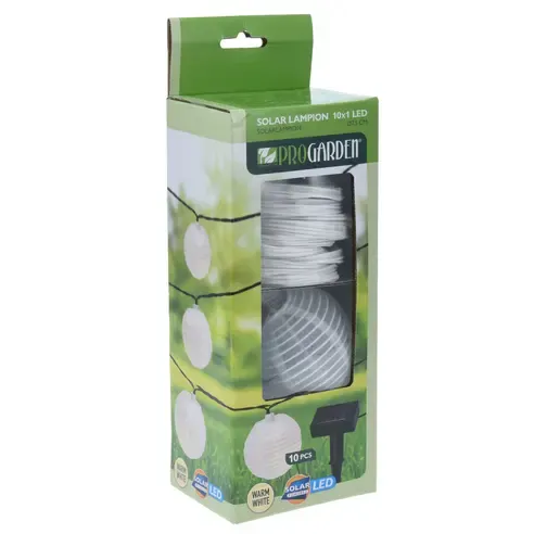 Solarlichterkette - weiß - 10 LEDs