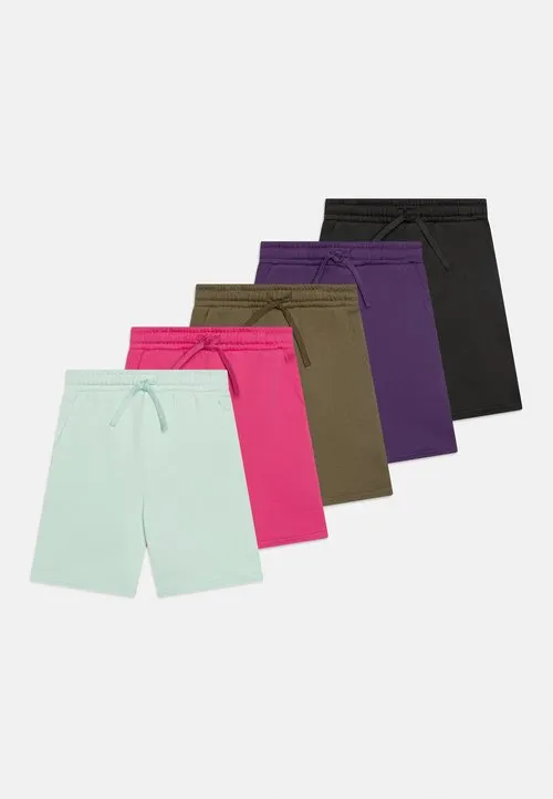 UNISEX 5 PACK - Joggebukse - pink/dark purple/olive