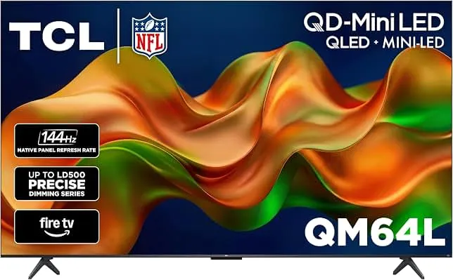TCL 55-Inch QM64L Series | Mini LED QLED 4K HDR Gaming TV for Sports & Movies | 55QM64L, 2026 | 144Hz VRR, Dolby Vision Atmos, Alexa+ V…