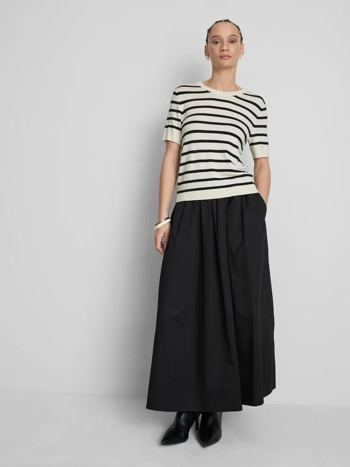 T-shirt en maille serrée à manches courtes