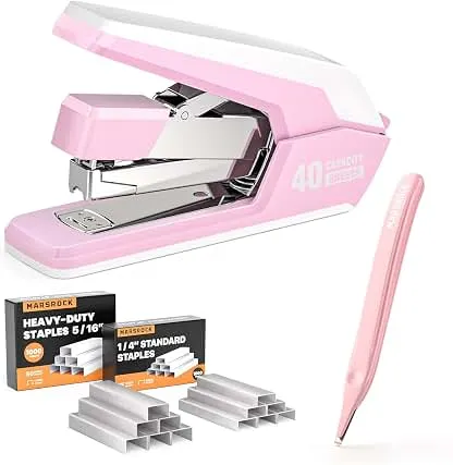Marsrock Heavy Duty Stapler for Desk with 40-50 Sheet, 20…