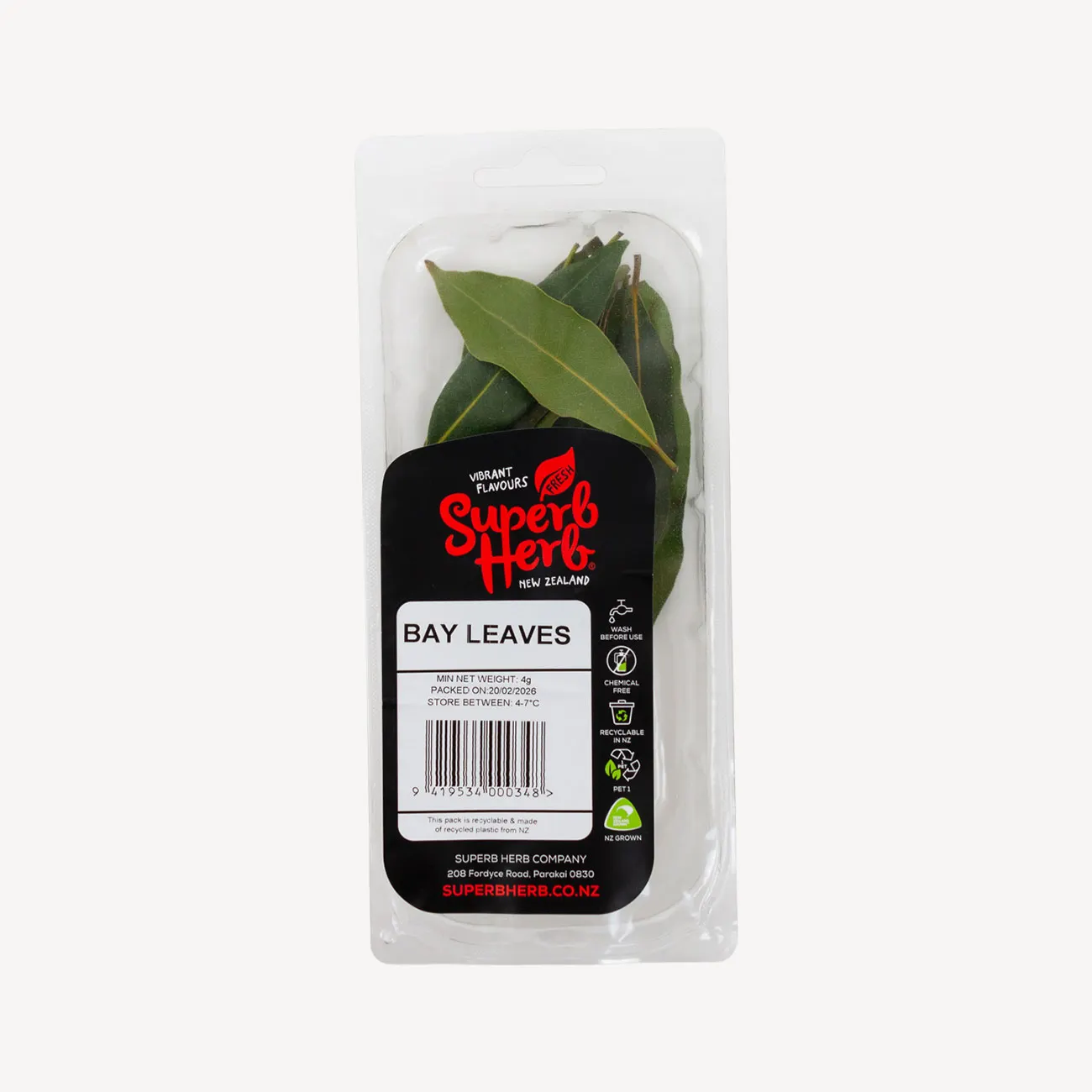 superb herb bay leaves prepack 4g