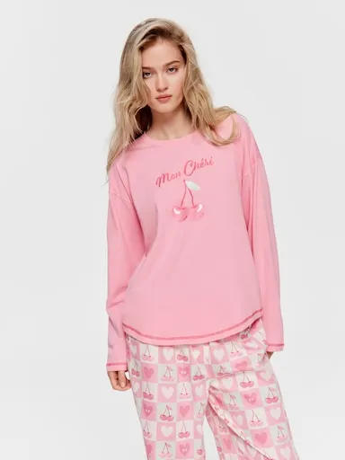 Mon Cheri 100% Cotton Oversized Long Sleeve Top