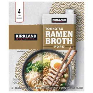 Kirkland Signature Tonkotsu Pork Ramen Broth, 32 fl oz, 4-count