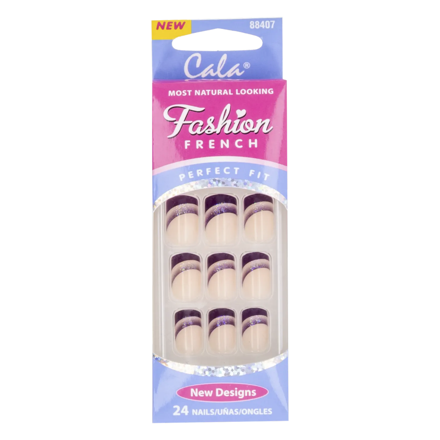 Uñas Postizas Fashion French New Designs CALA 24 Piezas