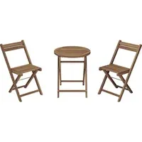 Juego de Balcón Catania Madera 3 Piezas