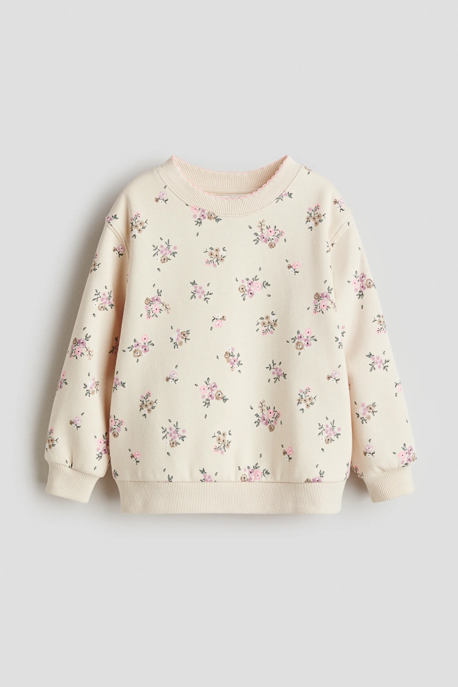 Sudadera con diseño e interior peinado