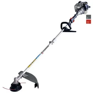 Decespugliatore a scoppio 2 tempi 33 cm in alluminio STERWINS impugnatura a d con lama in acciaio a 3 denti