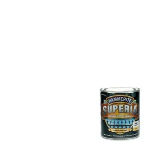 Vernice da esterno all'acqua antiruggine per ferro HAMMERITE Superia bianco liscio opaco 0.75 L