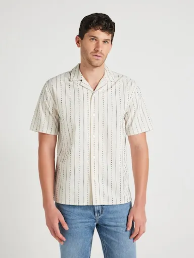 Just Jeans Revere Stitch Stripe Shirt