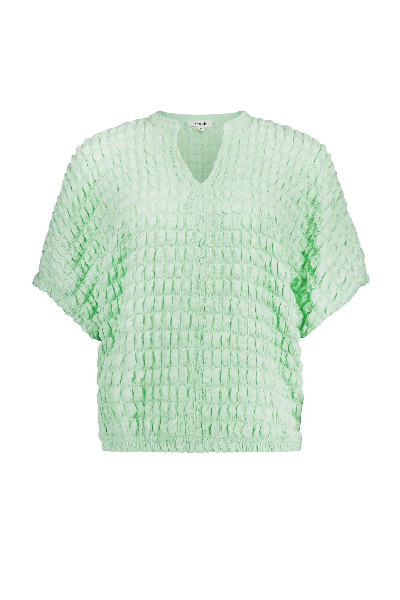 Lichtgroen shirt met structuur