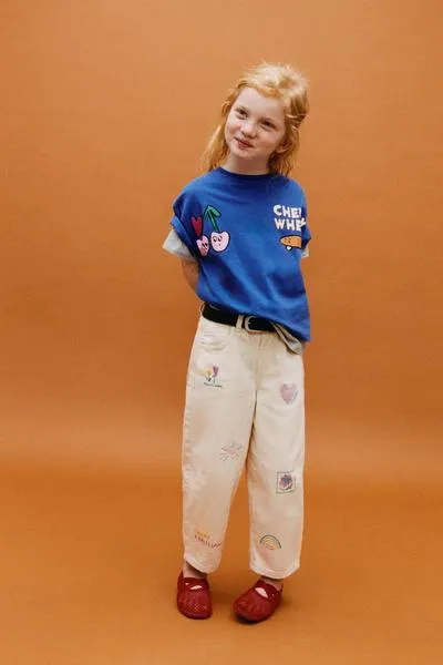 T-SHIRT WITH TERRYCLOTH PATCH