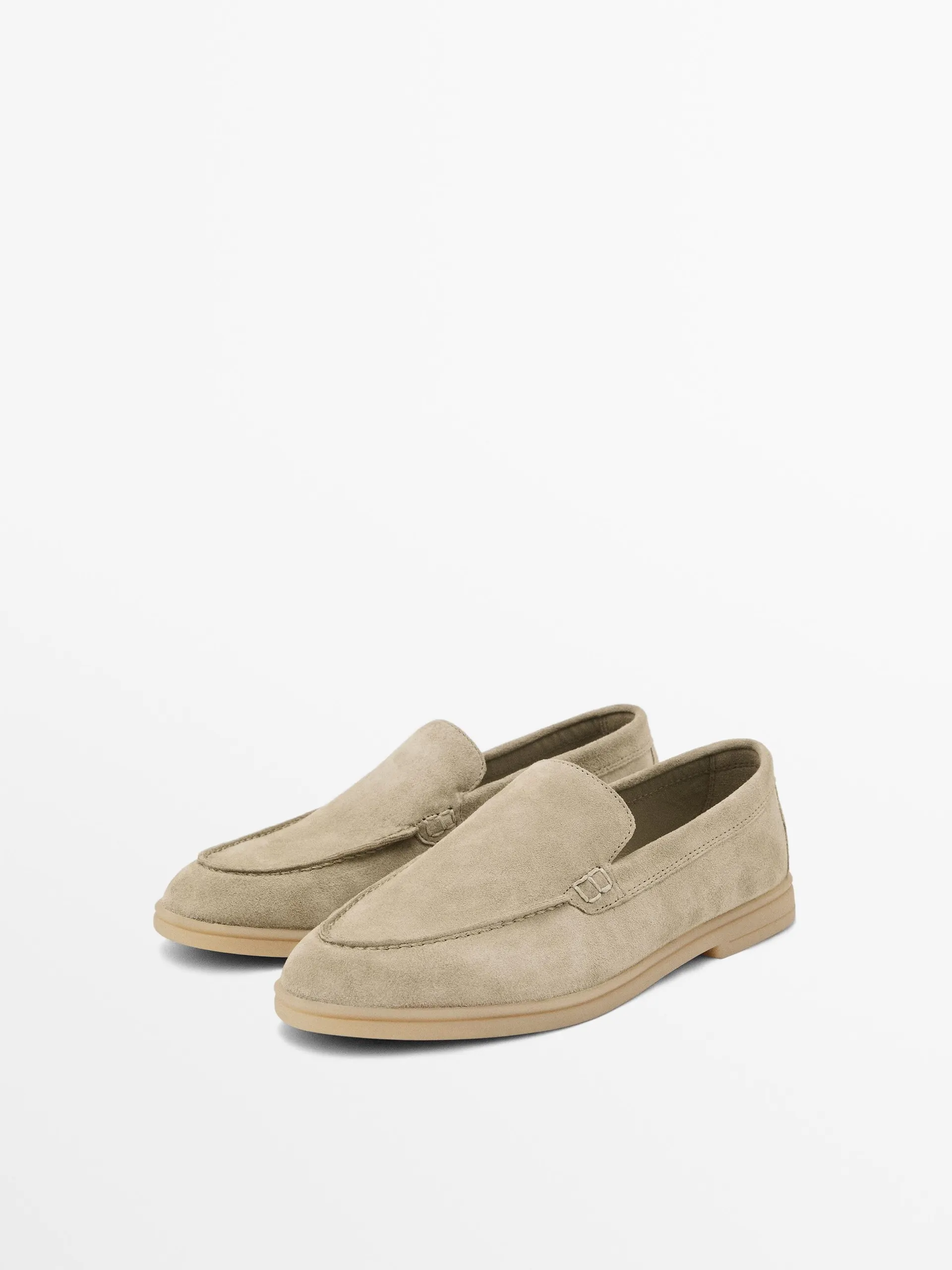 Splitsuède loafer