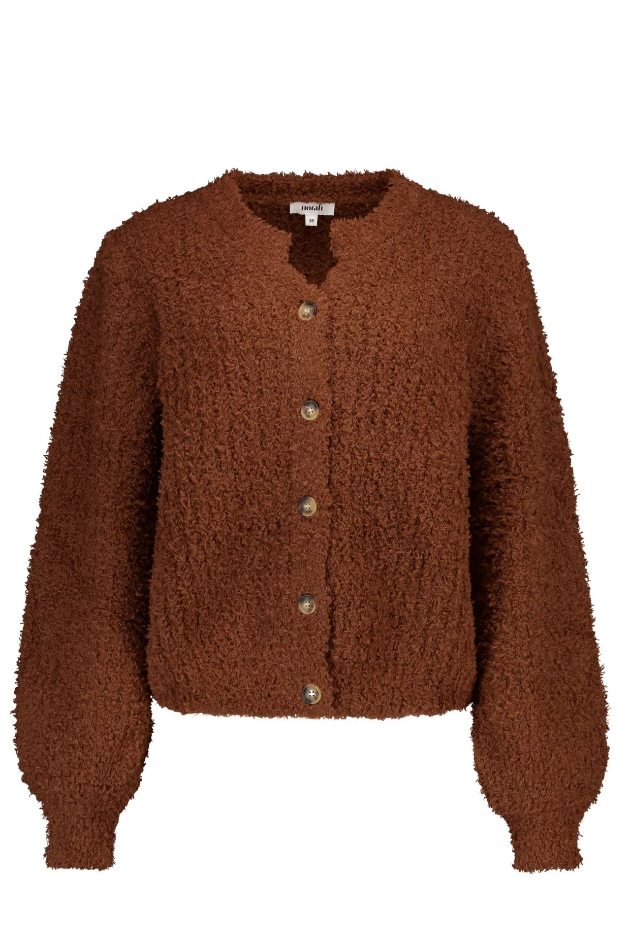 Lichtbruin gebreid vest