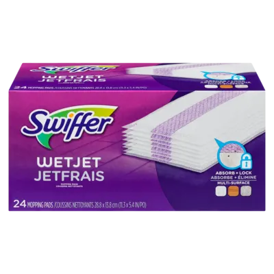 WetJet Spray Mop Multi-Surface Floor Cleaner Pad Refill, 24 count