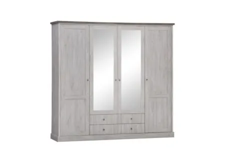 Kleerkast Eline 225cm - decor - white oak & autumn oak