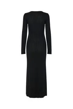 Vestido largo de punto