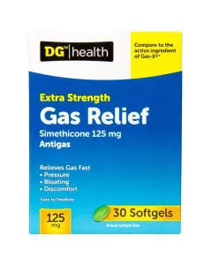 DG Health Extra-Strength Gas Relief - 30 ct