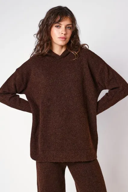 Loungewear hoodie effen met kap