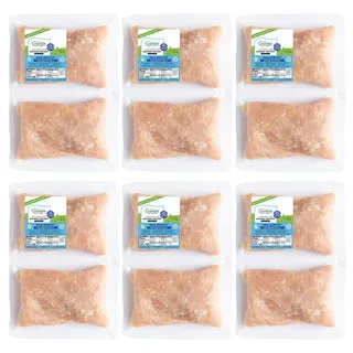 Crescent Foods Halal Hand Cut Ground Chicken, 6-2 lb. Packs, 12 Lbs. Total