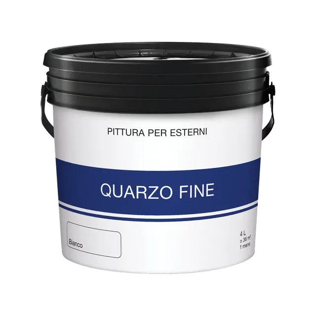 Pittura al quarzo all'acqua antigoccia cemento Fine bianco ruvido opaco 4 L