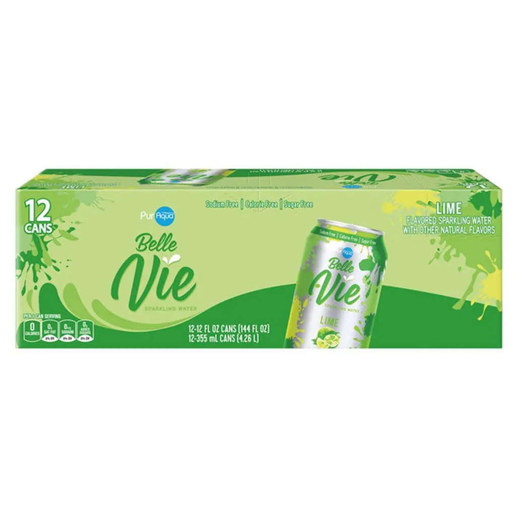 PurAqua Lime Belle Vie Sparkling Flavored Water