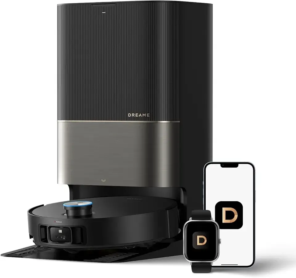 DREAME X50 Ultra Robot Vacuum and Mop with Auto-Empty and Mop Self-Cleaning, 20,000Pa Suction, Obstacle Avoidance and 360° Navigation, Corner to Edge Deep Cleaning, Detangling Brush