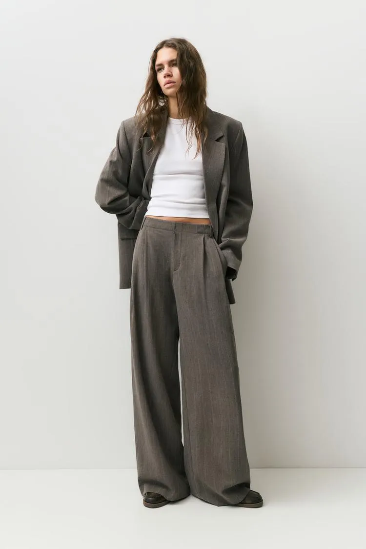 Striped smart trousers