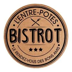 Set de table rond jute BISTROT D 38cm