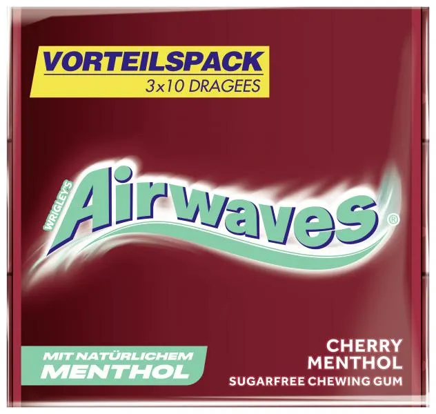 Wrigleys Airwaves Cherry Menthol 3 x 10 St.