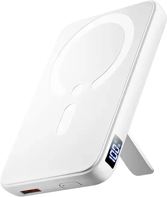 for Magsafe Portable Charger, 12000mAh Wireless Magnetic Power Bank with Stand& PD 20W Fast Charging, for Magsafe Battery Pack Compatible with iPhone 17/16/15/14/13 Series,Powerbank for Travel Cruise