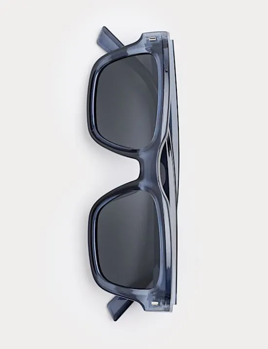 Chunky D-Frame Polarised Sunglasses