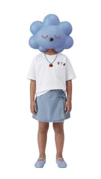 DENIM BERMUDA SKIRT WITH BOWS