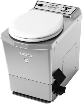 Incinolet forbrenningstoalett i rustfritt stål