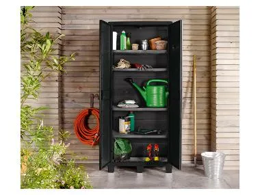 Armoire multifonction, 78 x 46 x 182 cm, noire