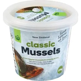 Woolworths Mussels Marinated Classic 375g