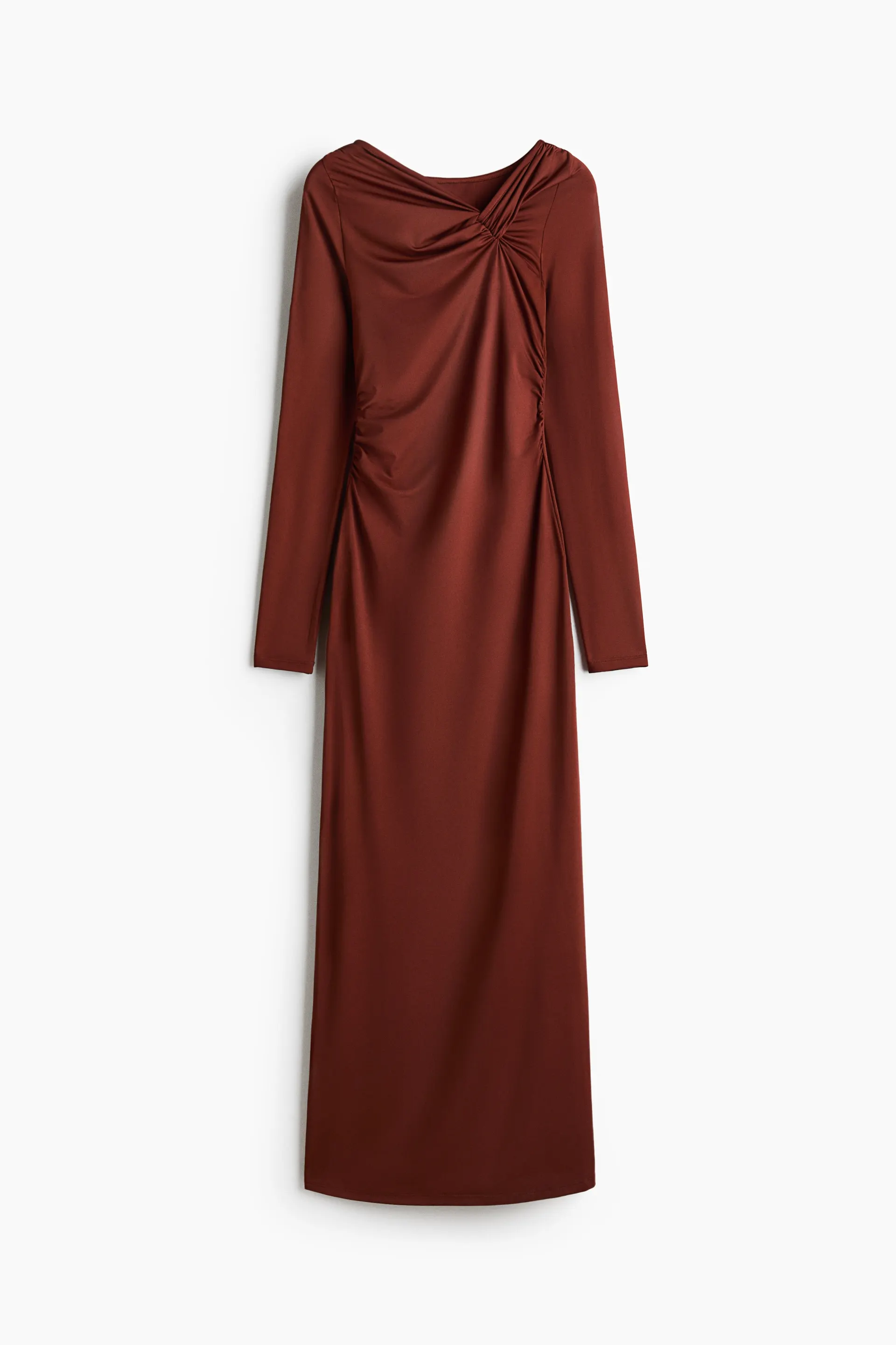 Vestido drapeado de punto