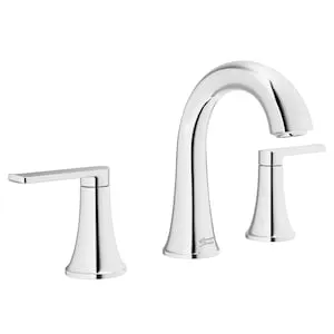 American Standard Corsham Widespread (8-inch) 2-Handle Bathroom Sink Faucet in Polished Chrome (Drain & Valve Included)