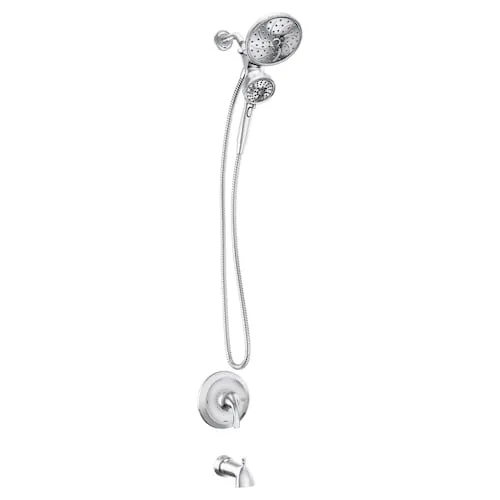 Engage Magnetix Chrome Multi-Function Handshower and Rainfall Shower Head Trim Combo