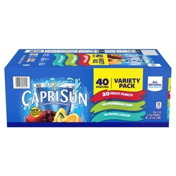 Capri Sun Flavored Juice Drink Blend, Variety Pack, 6 fl oz, 40-count